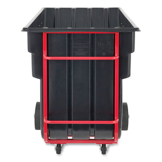 BRUTE Rotomolded Tilt Truck, 303 gal, 1,200 lb Capacity, Plastic, Black
