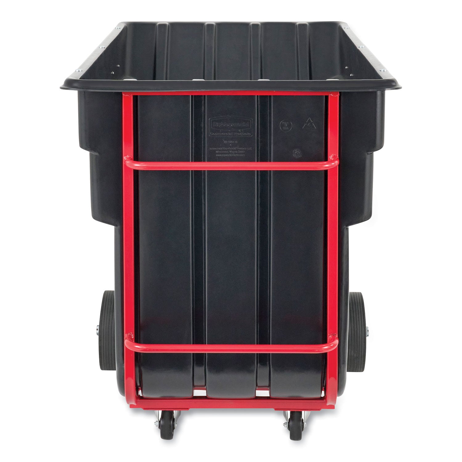 BRUTE Rotomolded Tilt Truck, 303 gal, 1,200 lb Capacity, Plastic, Black