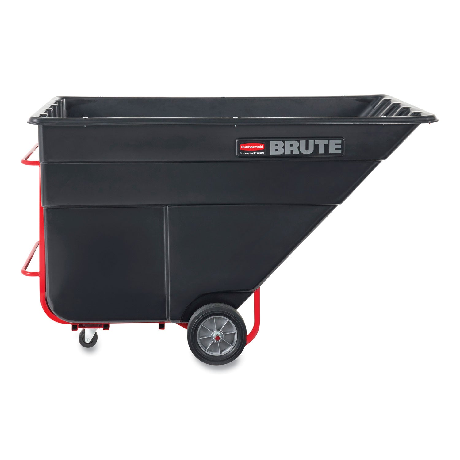 BRUTE Rotomolded Tilt Truck, 303 gal, 1,200 lb Capacity, Plastic, Black