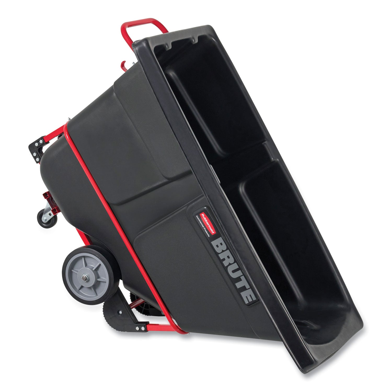 BRUTE Rotomolded Tilt Truck, 202 gal, 1,250 lb Capacity, Plastic, Black