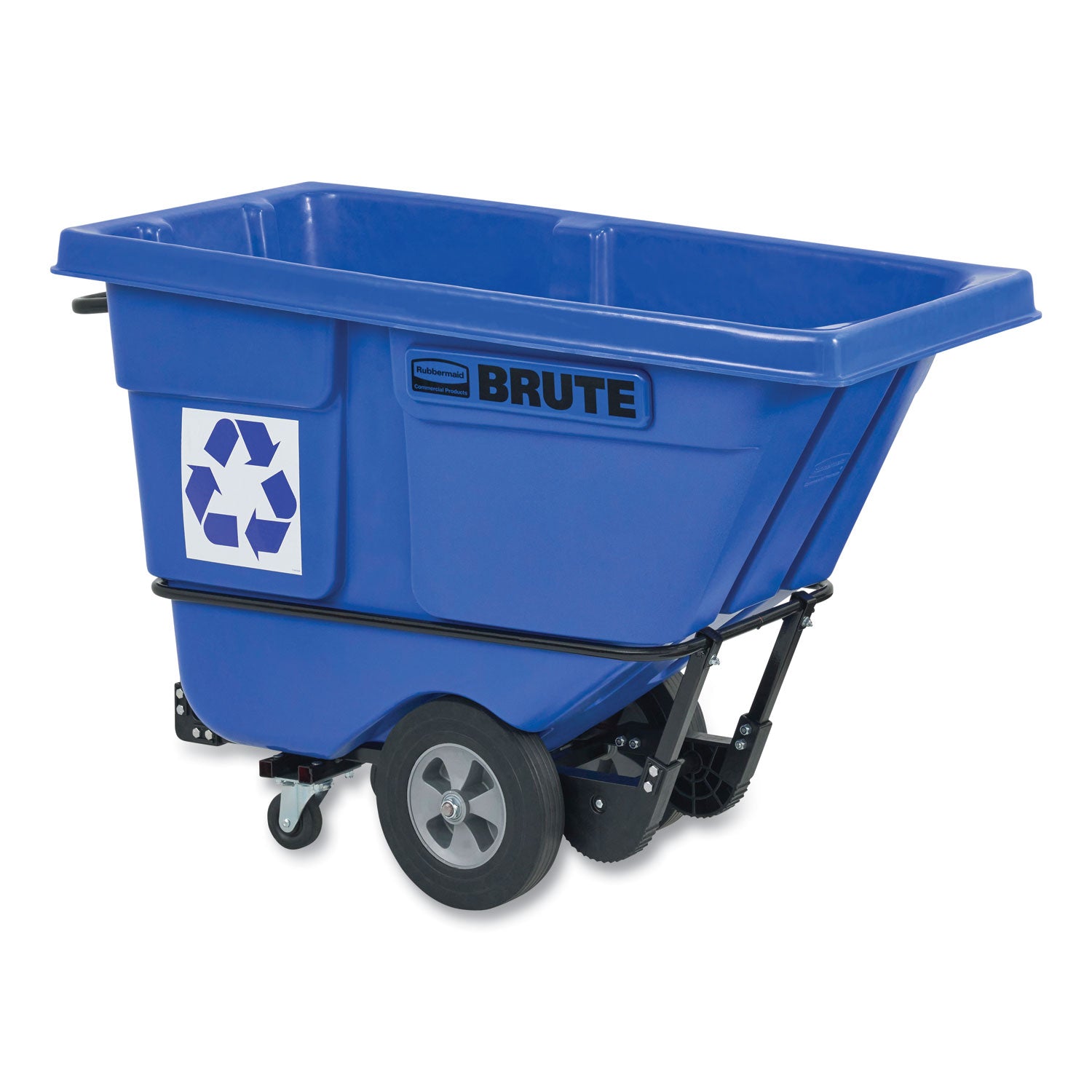 brute-rotomolded-recycling-tilt-truck-1-cu-yd-1250-lb-capacity-plastic-steel-frame-blue_rcp2089826 - 2