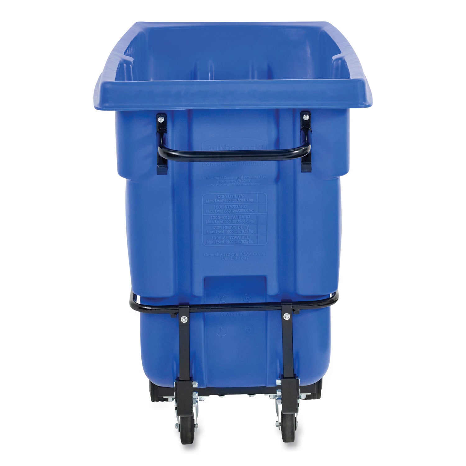 brute-rotomolded-recycling-tilt-truck-1-cu-yd-1250-lb-capacity-plastic-steel-frame-blue_rcp2089826 - 3