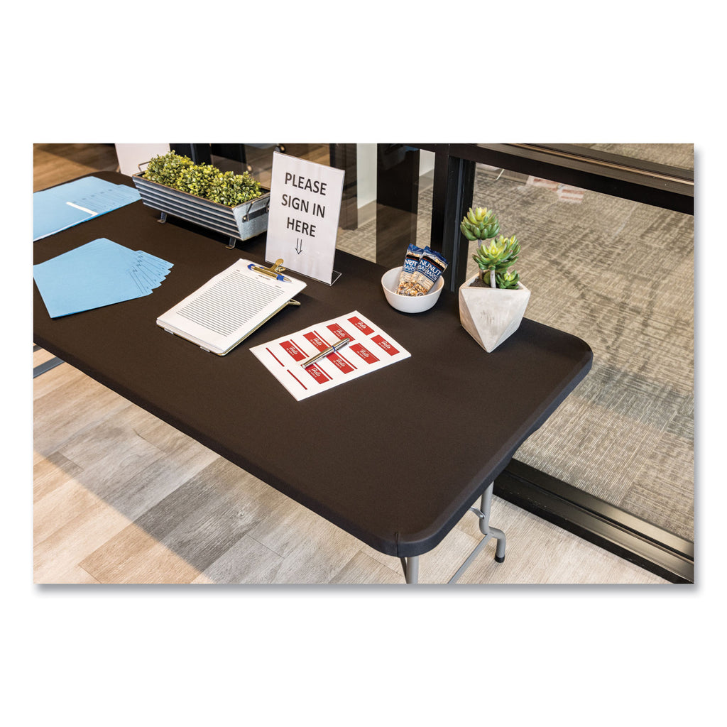 iGear Fabric Table Top Cap Cover, Polyester, 30 x 72, Black