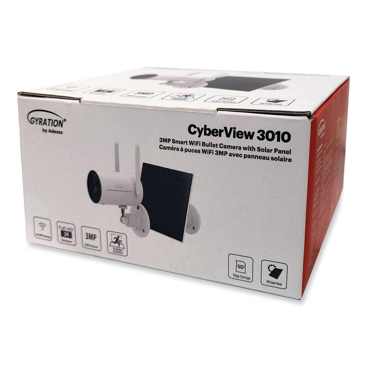 cyberview-3010-3mp-smart-wifi-bullet-camera-with-solar-panel-2304-x-1296-pixels_adecybrview3010 - 1