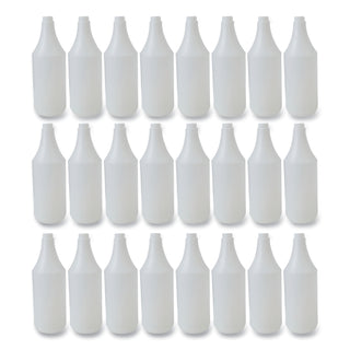 Embossed Spray Bottle, 32 oz, Clear, 24/Carton