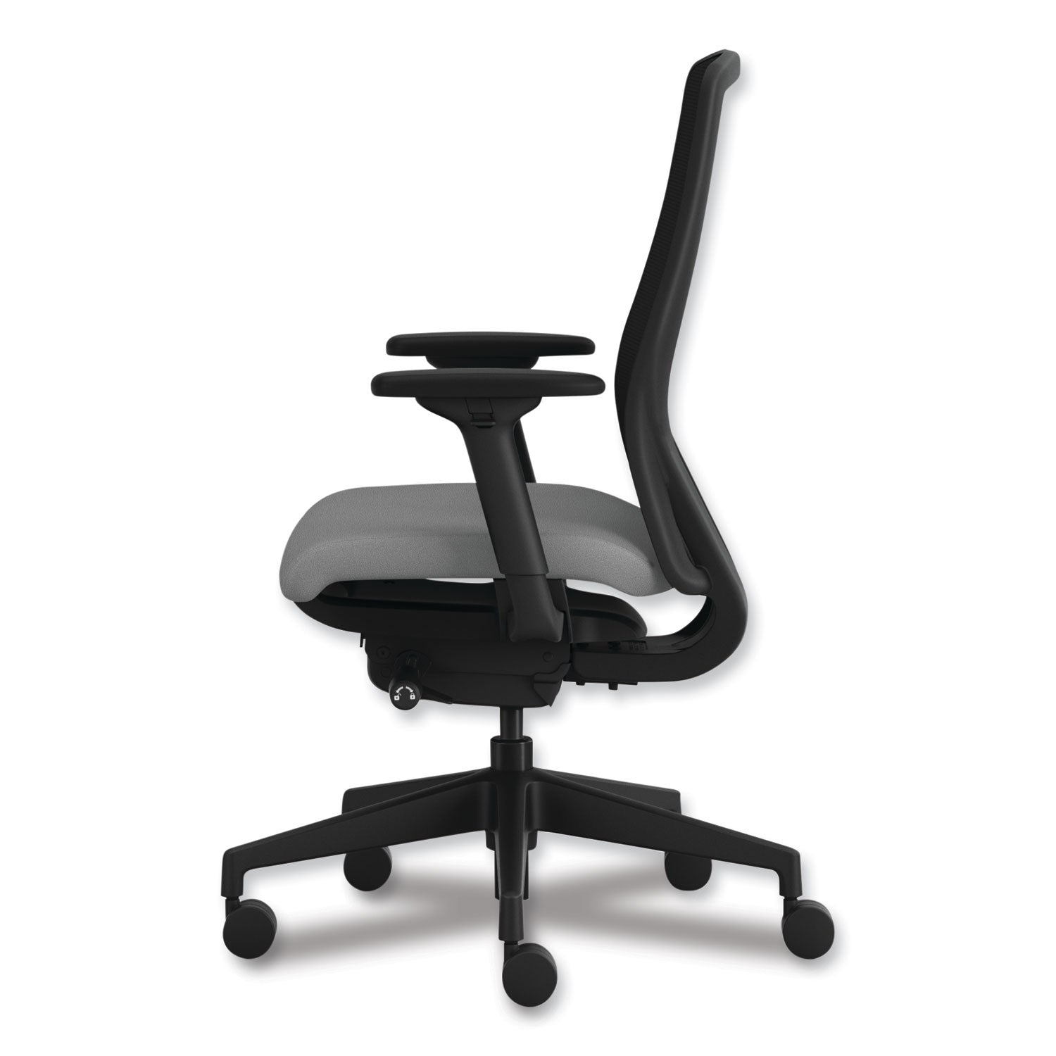 Nucleus Series Recharge Task Chair, 16.63 to 21.13 Seat Height, Frost Seat, Black Back, Black Base - 2