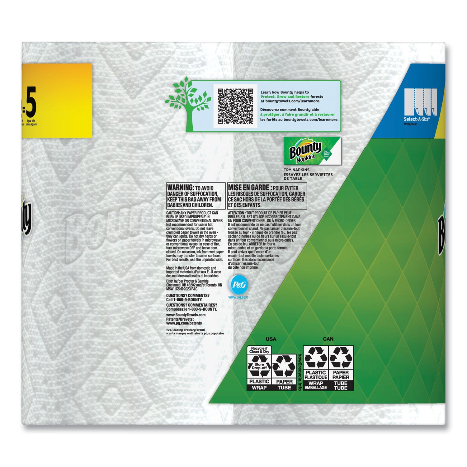 select-a-size-kitchen-roll-paper-towels-2-ply-white-6-x-11-113-sheets-roll-2-double-plus-rolls-pack-4-packs-carton_pgc08362 - 3