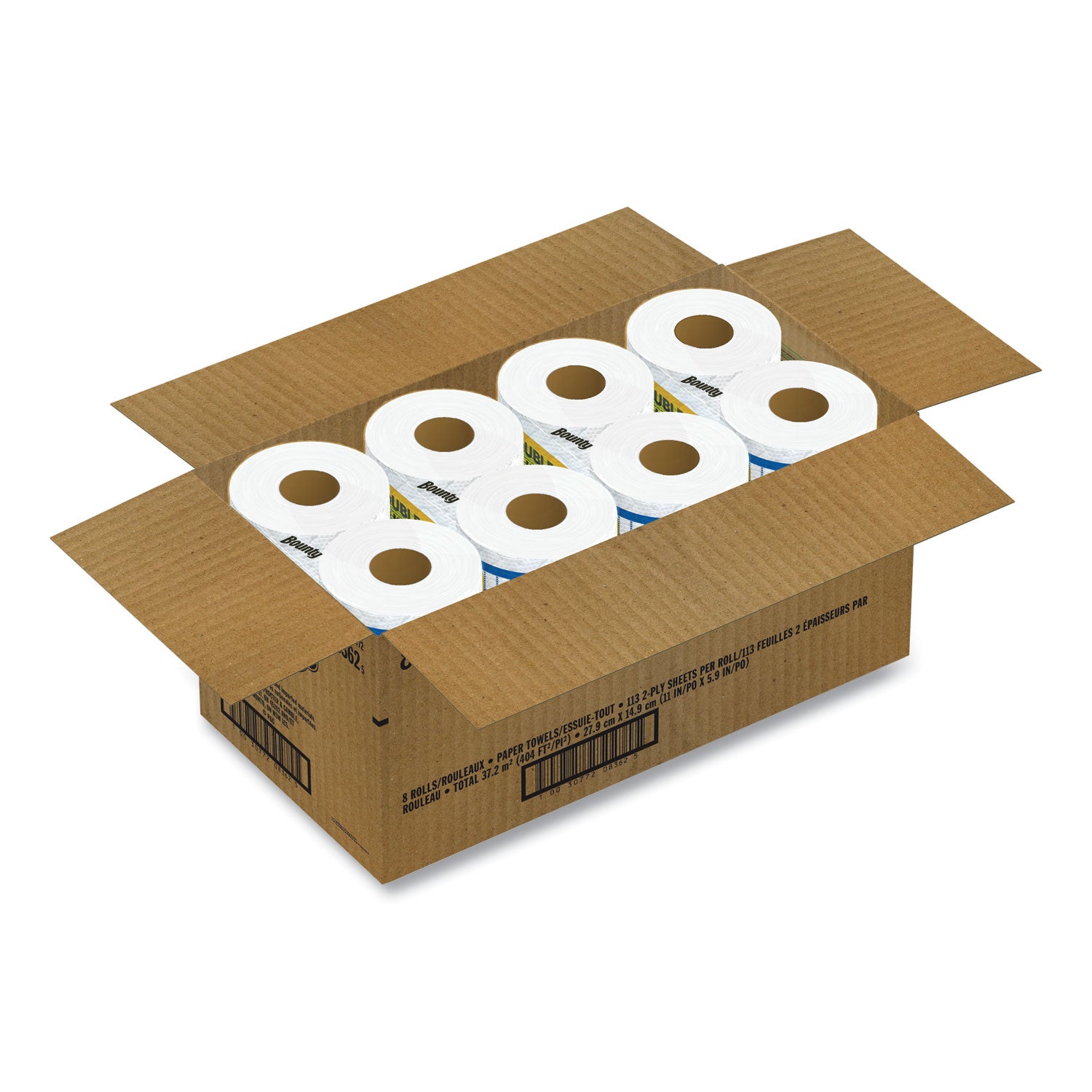 select-a-size-kitchen-roll-paper-towels-2-ply-white-6-x-11-113-sheets-roll-2-double-plus-rolls-pack-4-packs-carton_pgc08362 - 4