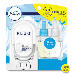 PLUG Air Freshener Warmer Start Kit, 6.54 x 2.99 x 5.98, Clear/White, 4/Carton