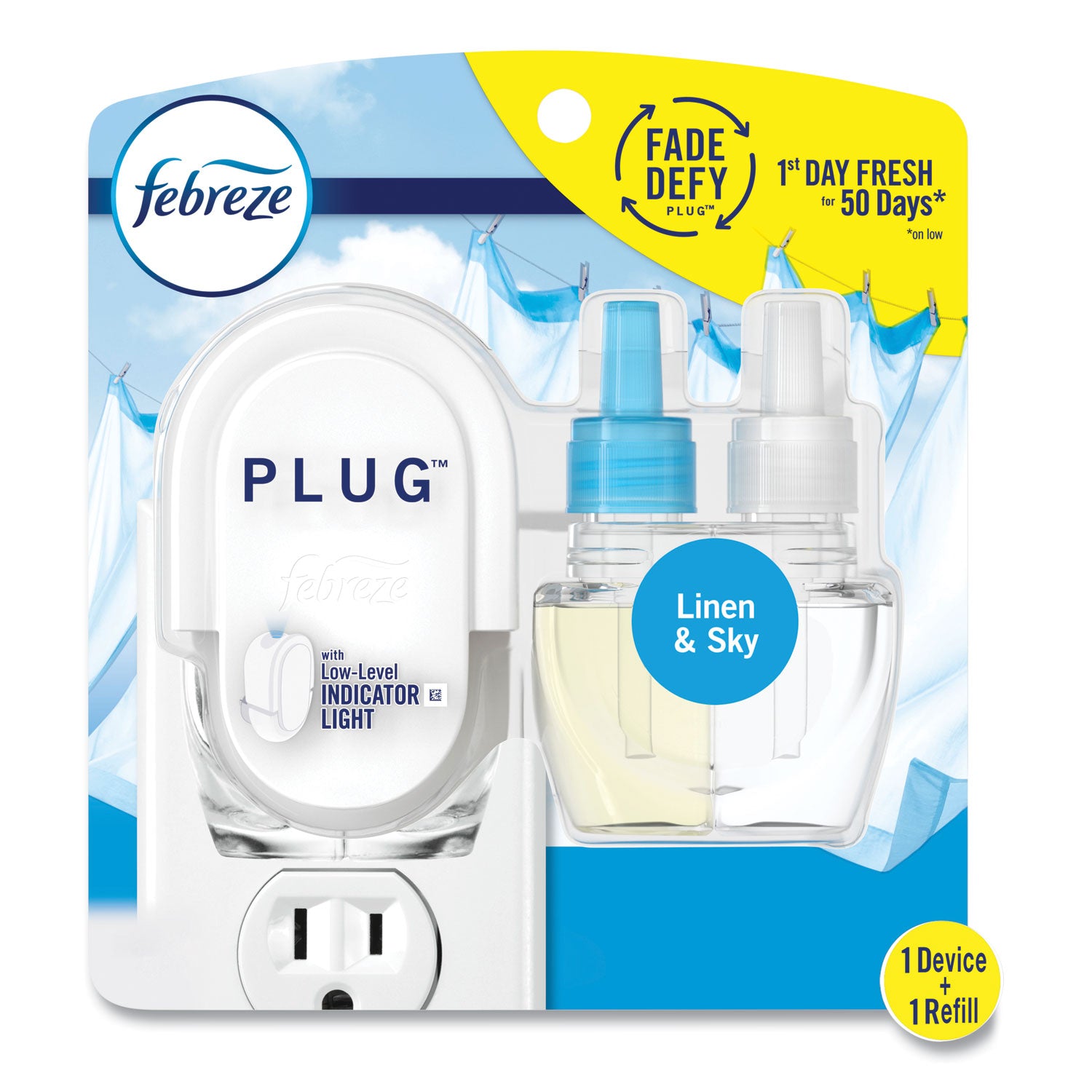 PLUG Air Freshener Warmer Start Kit, 6.54 x 2.99 x 5.98, Clear/White, 4/Carton - 5