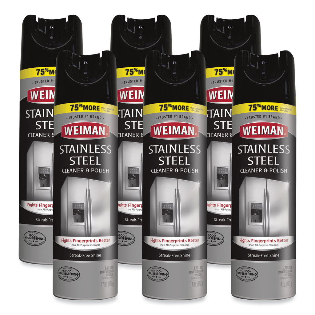 Stainless Steel Cleaner and Polish, 17 oz Aerosol Spray