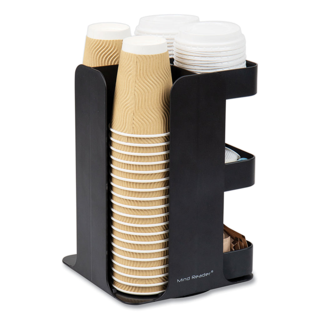 anchor-collection-8-compartment-coffee-cup-lid-and-condiment-carousel-countertop-organizer-8-x-8-x-12-black_emscupospinblk - 3