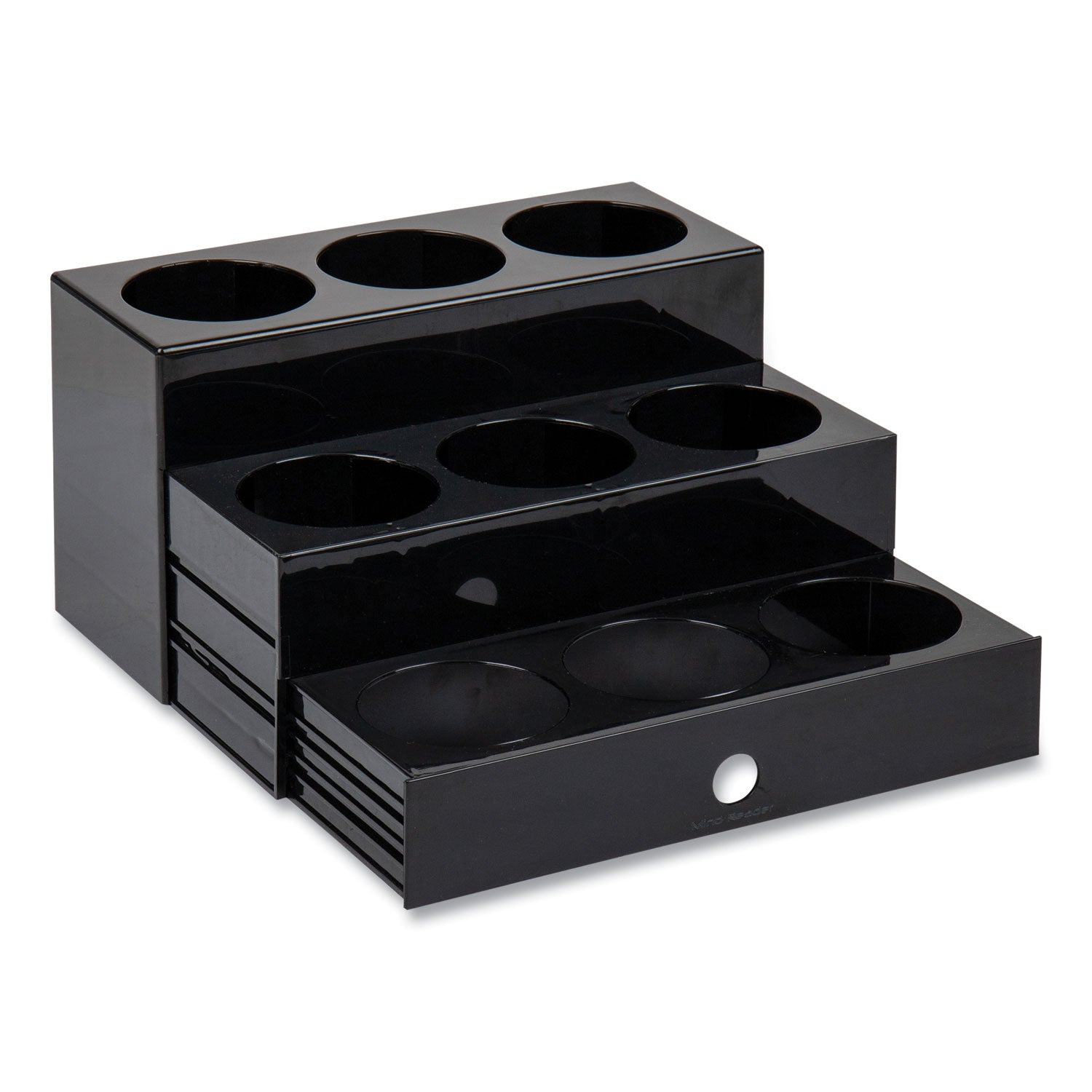 mind-reader-foundation-collection-9-compartment-nested-syrup-countertop-bottle-organizer-125-x-5-x-7-black_emssyruph9blk - 1