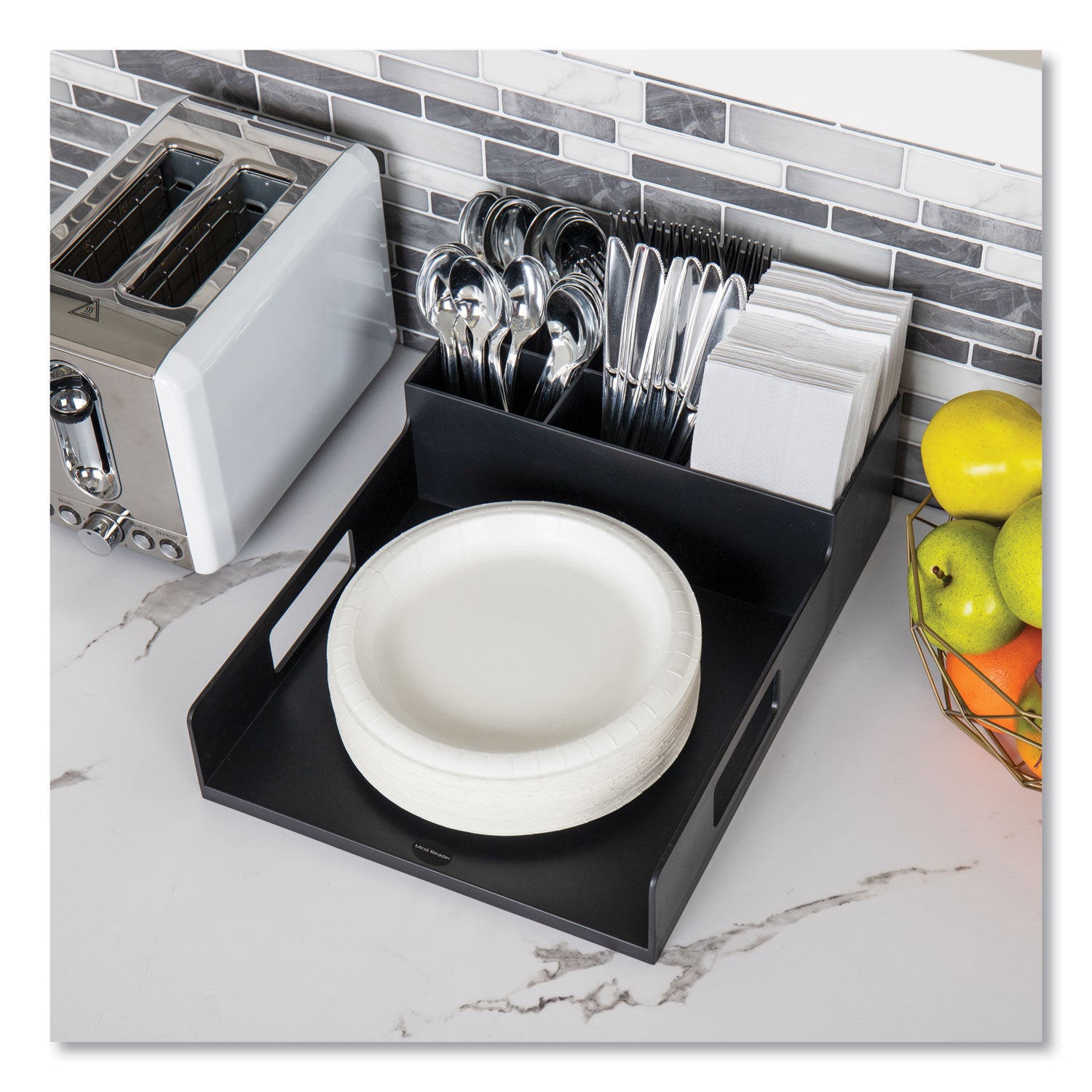 network-collection-utensil-napkin-and-plate-countertop-organizer-152-x-115-x-445-plastic-black_emspsnaputblk - 5