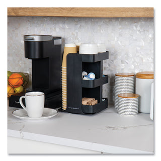 anchor-collection-8-compartment-coffee-cup-lid-and-condiment-carousel-countertop-organizer-8-x-8-x-12-black_emscupospinblk - 5