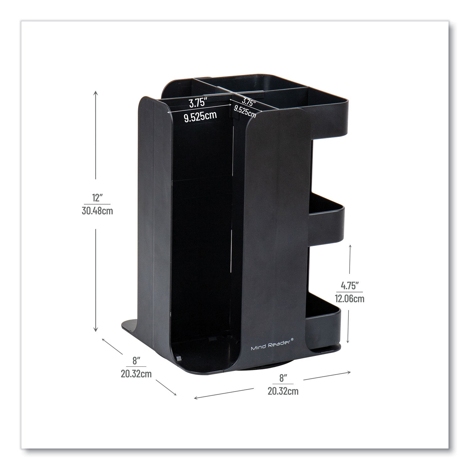anchor-collection-8-compartment-coffee-cup-lid-and-condiment-carousel-countertop-organizer-8-x-8-x-12-black_emscupospinblk - 6