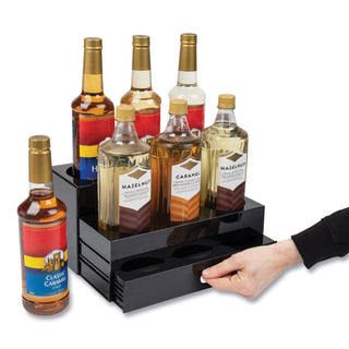 mind-reader-foundation-collection-9-compartment-nested-syrup-countertop-bottle-organizer-125-x-5-x-7-black_emssyruph9blk - 3