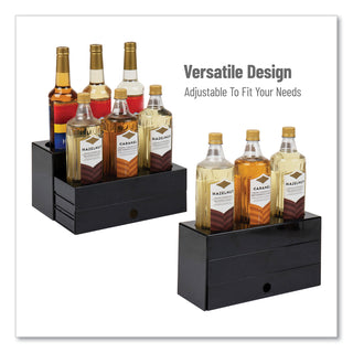 mind-reader-foundation-collection-9-compartment-nested-syrup-countertop-bottle-organizer-125-x-5-x-7-black_emssyruph9blk - 5