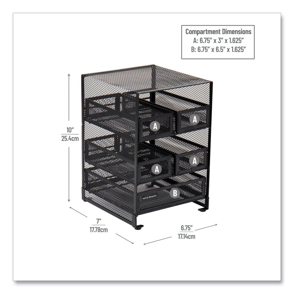 network-collection-5-compartment-tea-countertop-organizer-675-x-7-x-10-black_emsmmtdr5blk - 6