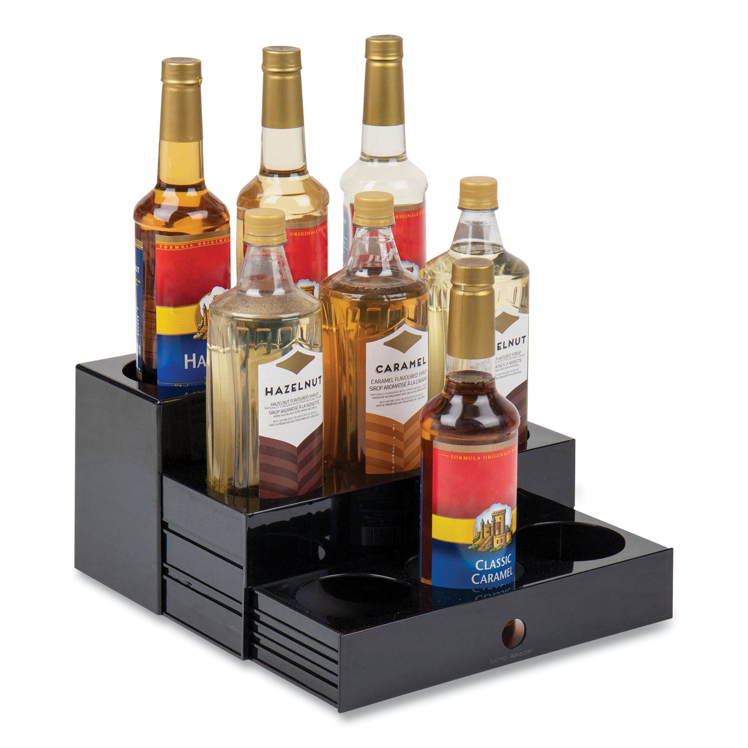 mind-reader-foundation-collection-9-compartment-nested-syrup-countertop-bottle-organizer-125-x-5-x-7-black_emssyruph9blk - 6