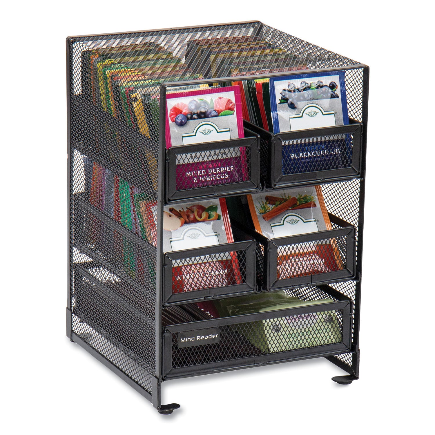 network-collection-5-compartment-tea-countertop-organizer-675-x-7-x-10-black_emsmmtdr5blk - 7