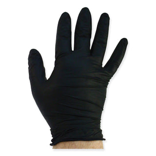 ProGuard Powder Free Nitrile Gloves, Large, Black, 100/Box
