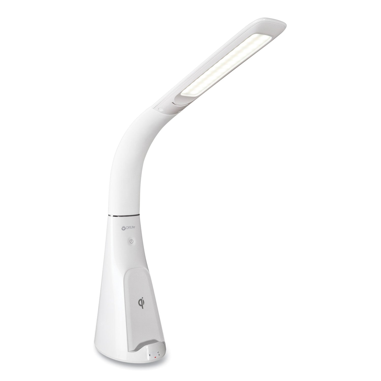 Wellness Series Sanitizing Purify LED Desk Lamp with Wireless Charging, 26" High, White, Ships in 4-6 Business Days - 1