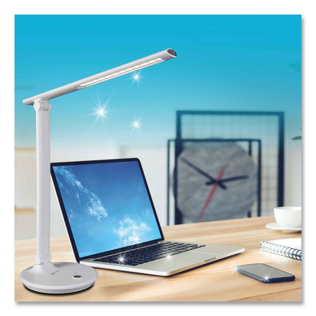 Wellness Series Sanitizing Emerge LED Desk Lamp, 23" High, White, Ships in 4-6 Business Days