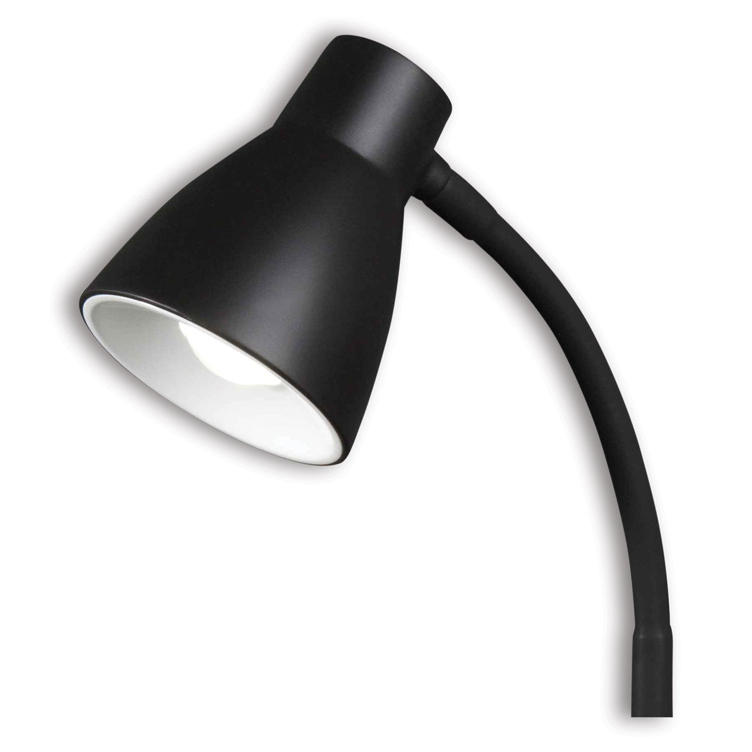 Wellness Series Infuse LED Desk Lamp with Wireless and USB Charging, 15.5" High, Black, Ships in 4-6 Business Days