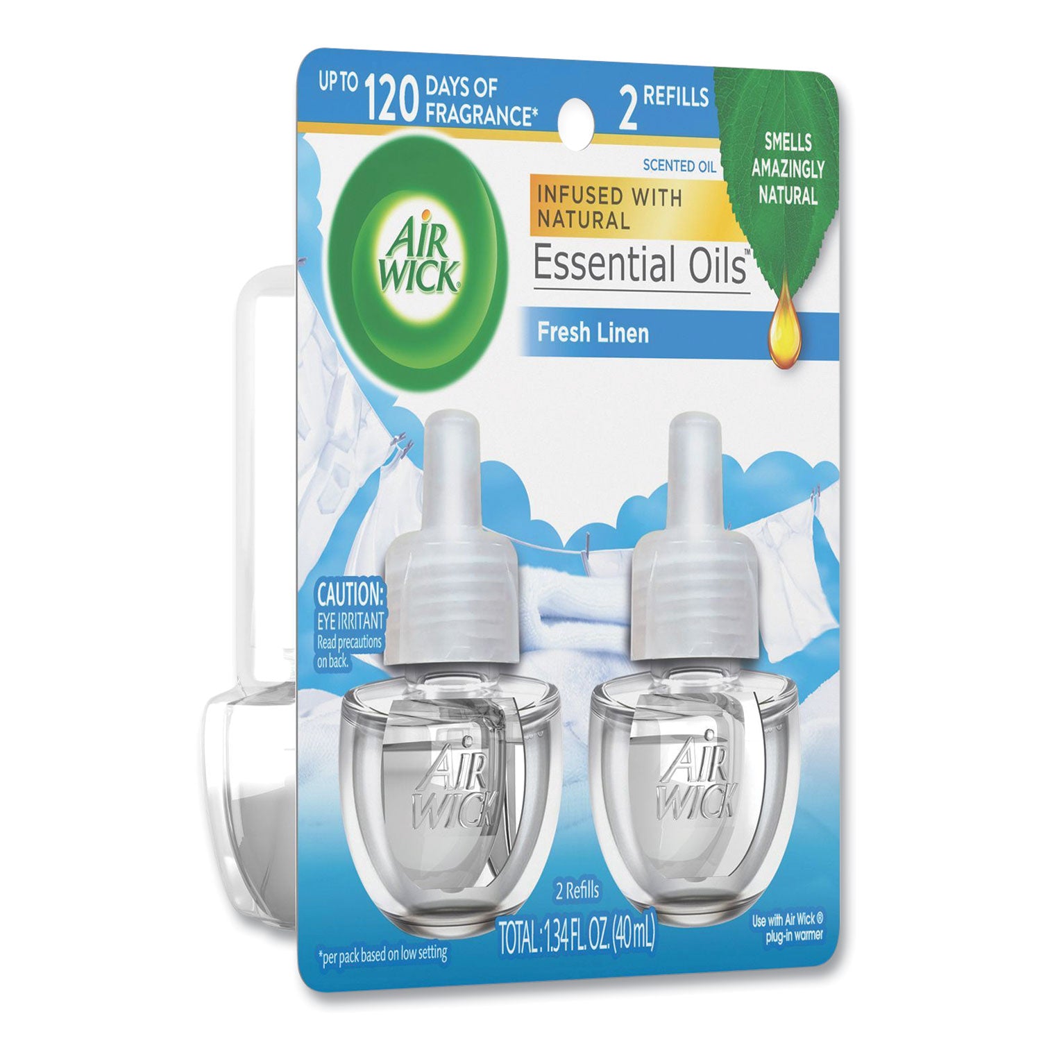 Scented Oil Refill, Fresh Waters, 0.67 oz, 2/Pack, 6 Pack/Carton - 