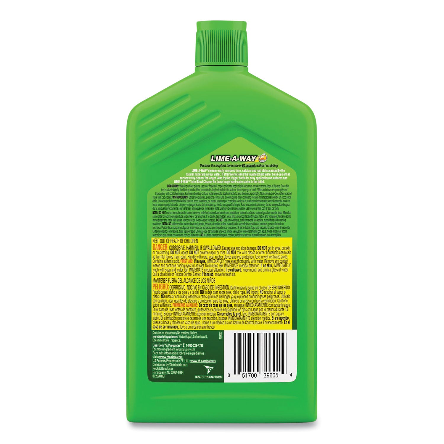 Lime, Calcium and Rust Remover, 28 oz Bottle