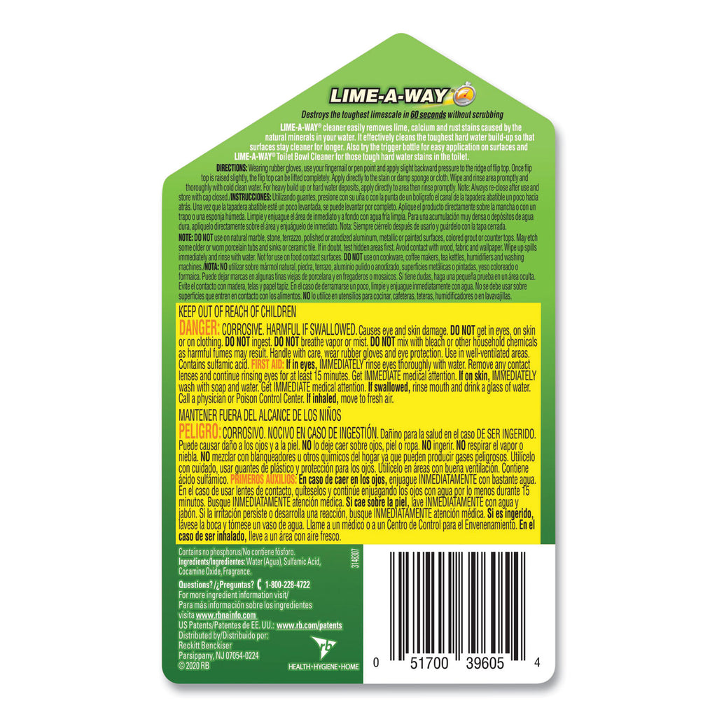 Lime, Calcium and Rust Remover, 28 oz Bottle, 6/Carton