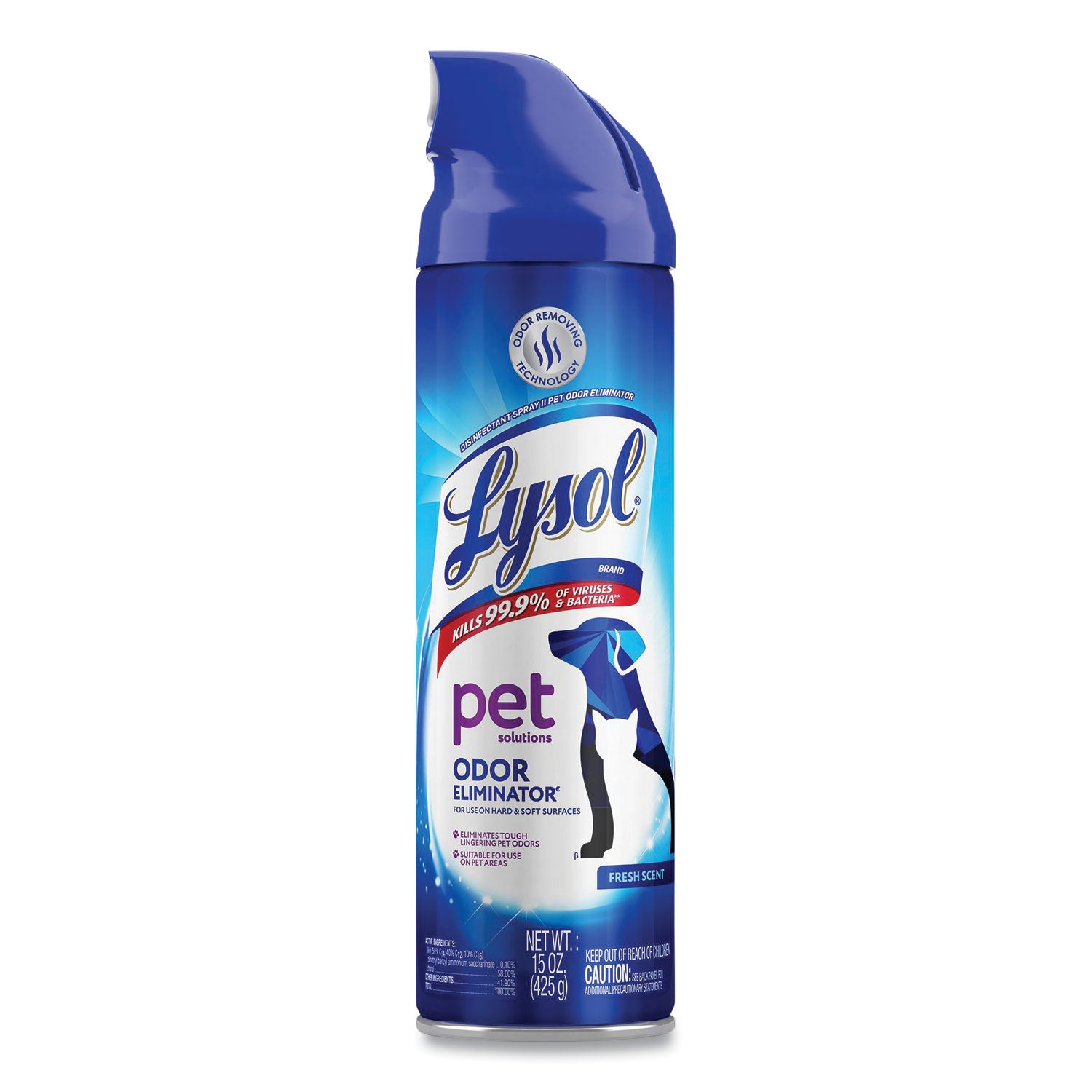 disinfectant-spray-ii-pet-odor-eliminator-fresh-15-oz-aerosol-spray-12-carton_rac99804ct - 1