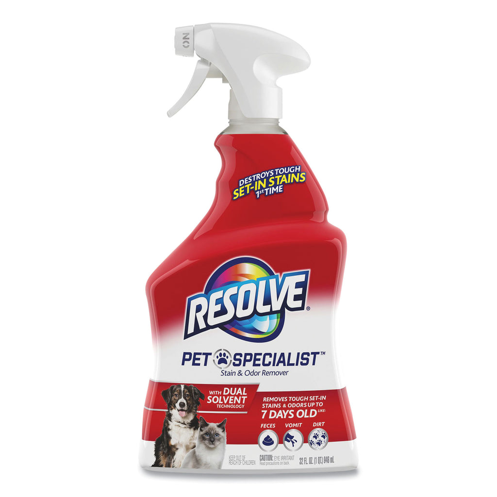 Pet Specialist Stain and Odor Remover, Citrus, 32 oz Trigger Spray Bottle, 12/Carton