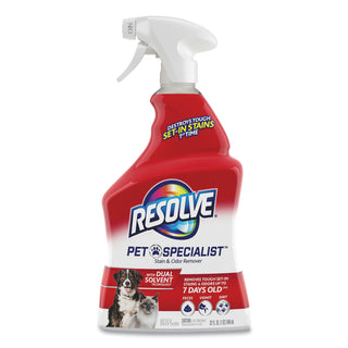 Pet Specialist Stain and Odor Remover, Citrus, 32 oz Trigger Spray Bottle, 12/Carton
