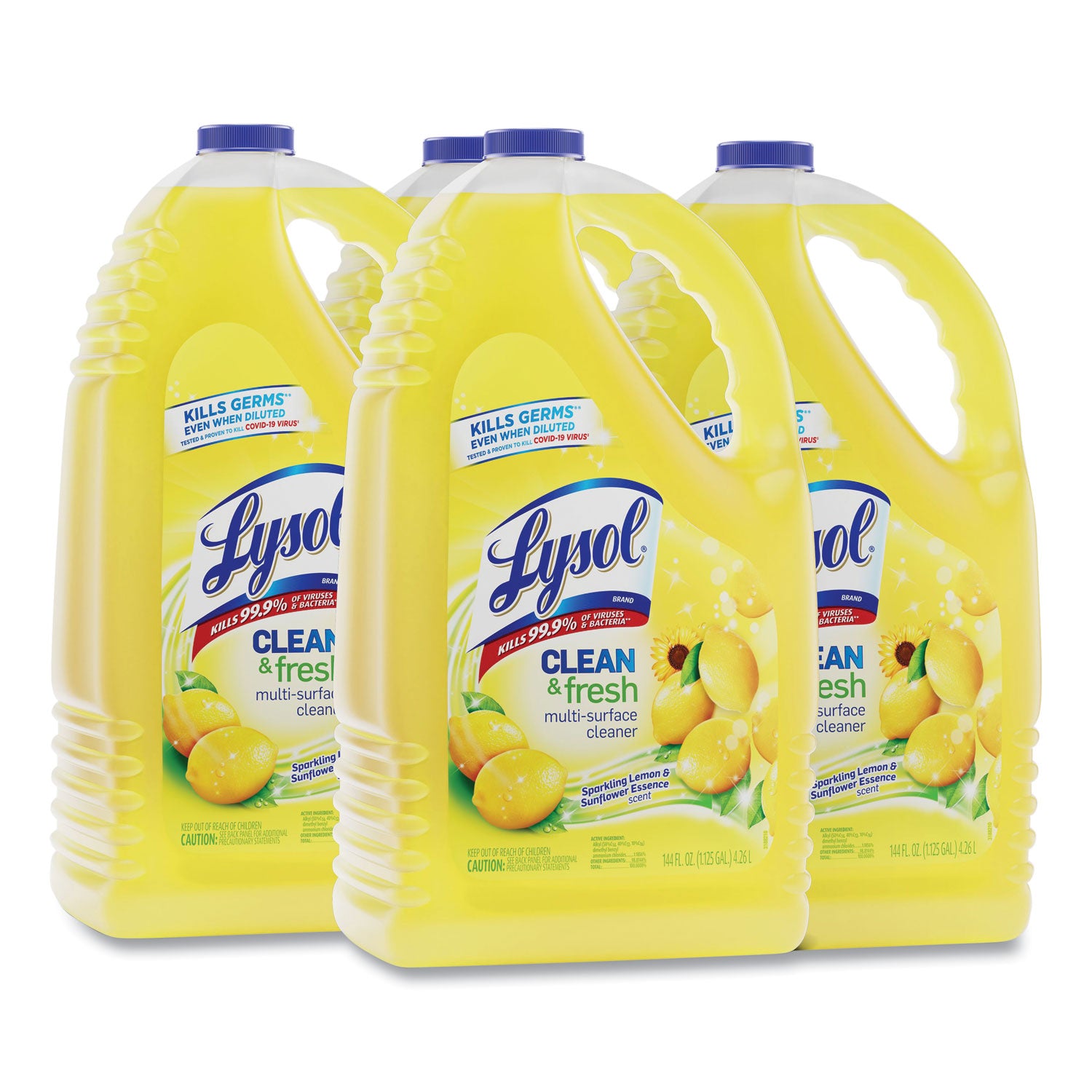 clean-and-fresh-multi-surface-cleaner-sparkling-lemon-and-sunflower-essence-144-oz-bottle-4-carton_rac77617 - 1