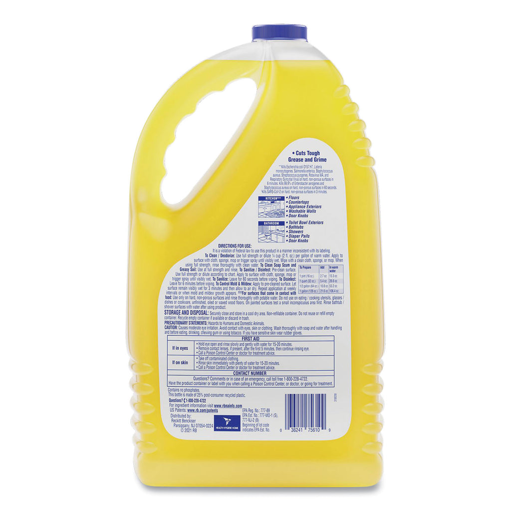 Clean and Fresh Multi-Surface Cleaner, Sparkling Lemon and Sunflower Essence, 144 oz Bottle