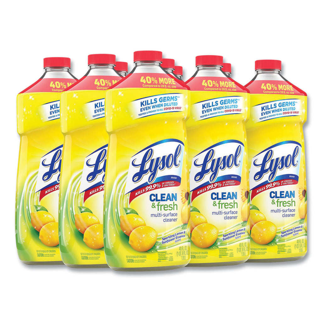 clean-and-fresh-multi-surface-cleaner-sparkling-lemon-and-sunflower-essence-40-oz-bottle-9-carton_rac78626ct - 1