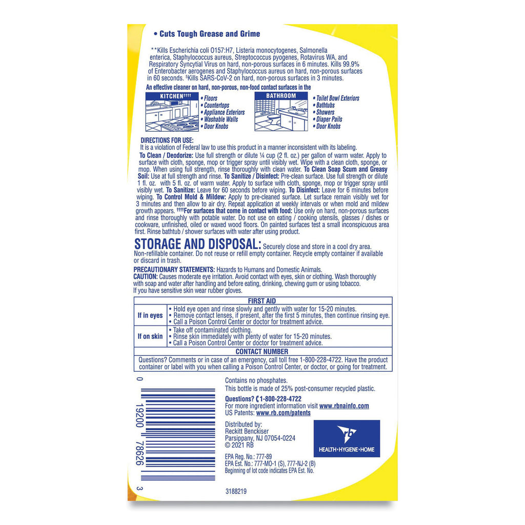 clean-and-fresh-multi-surface-cleaner-sparkling-lemon-and-sunflower-essence-40-oz-bottle-9-carton_rac78626ct - 4