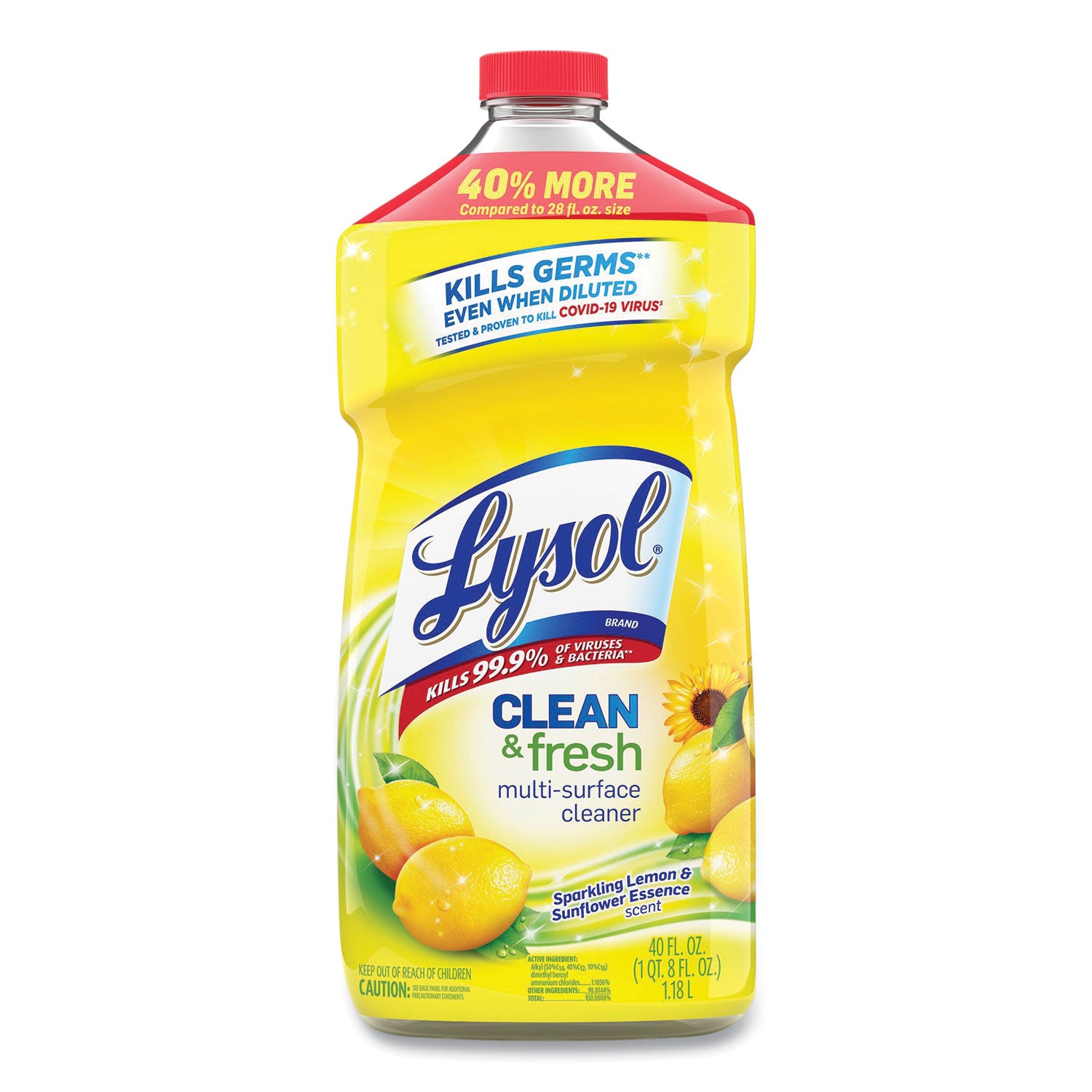 clean-and-fresh-multi-surface-cleaner-sparkling-lemon-and-sunflower-essence-40-oz-bottle-9-carton_rac78626ct - 2