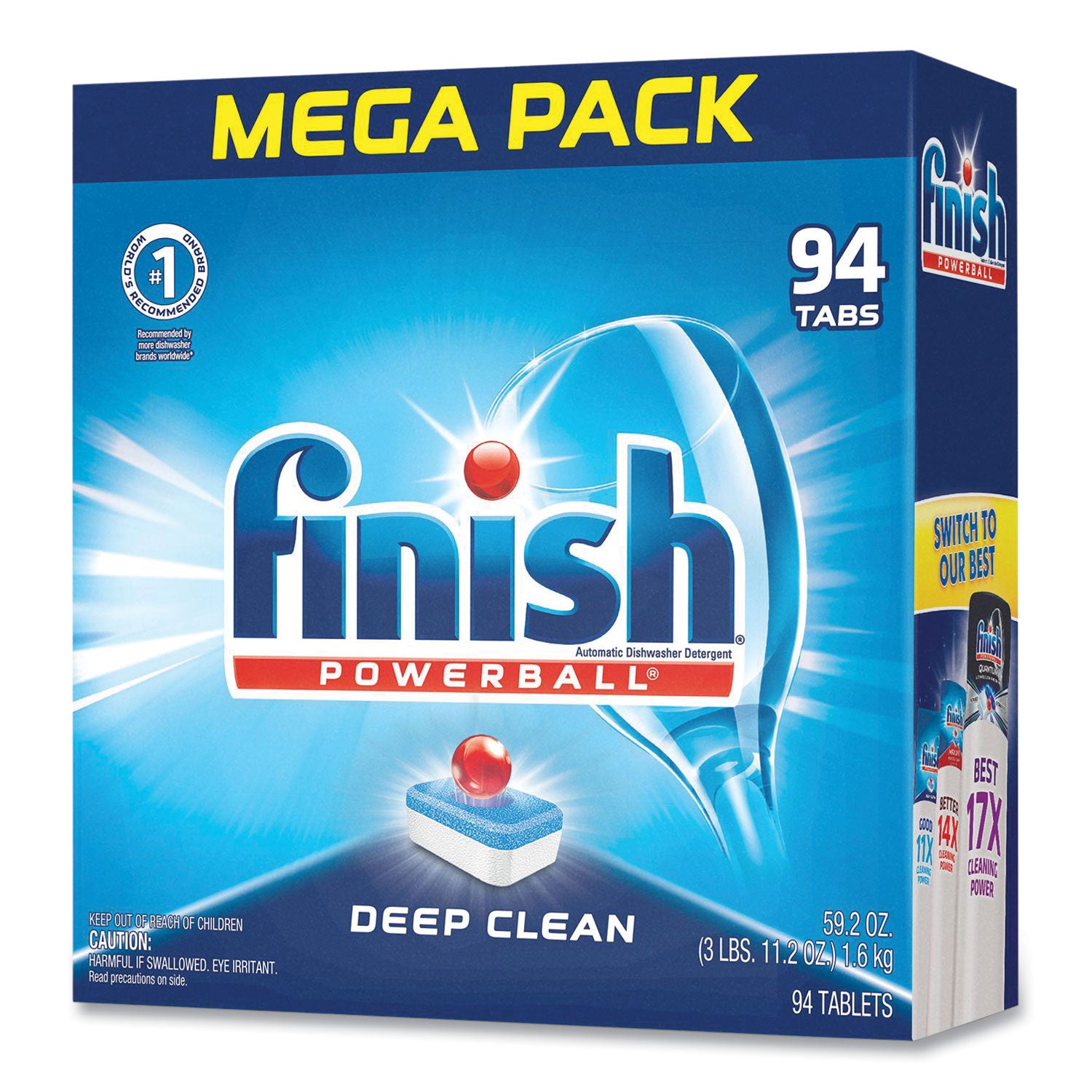 Powerball Dishwasher Tabs, Fresh Scent, 94/Box