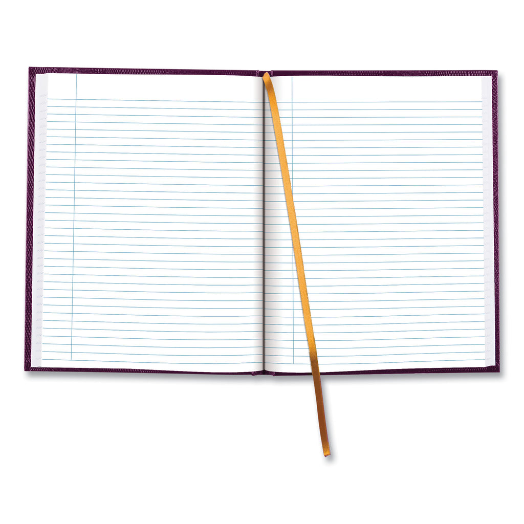 Executive Notebook with Ribbon Bookmark,1 Subject, Medium/College Rule, Grape Cover, (75) 10.75 x 8.5 Sheets