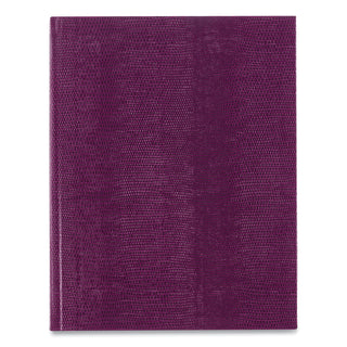 Executive Notebook with Ribbon Bookmark,1 Subject, Medium/College Rule, Grape Cover, (75) 10.75 x 8.5 Sheets