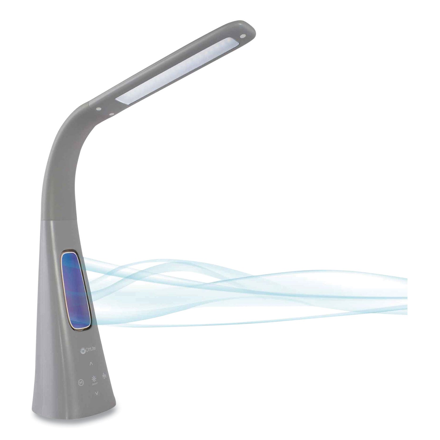 Cool Breeze Fan Lamp, 15" to 26.5" High, Gray, Ships in 4-6 Business Days
