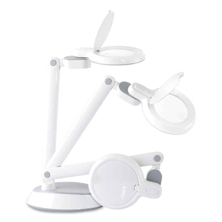 Space-Saving LED Magnifier Desk Lamp, 14" High, White, Ships in 4-6 Business Days - 3