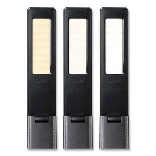 Wellness Series Rise LED Desk Lamp with Digital Display, 12" to 19" High, Black, Ships in 4-6 Business Days