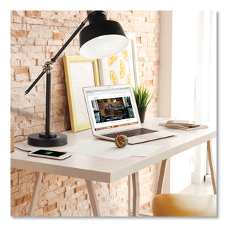 Wellness Series Balance LED Desk Lamp, 4" to 18" High, Black, Ships in 4-6 Business Days