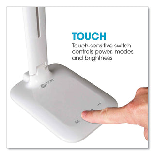Wellness Series Slimline LED Desk Lamp, 5" to 20.25" High, White, Ships in 4-6 Business Days