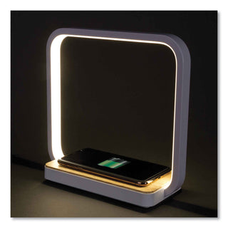 Wireless Charging Station with Night Light, USB, White, Ships in 4-6 Business Days