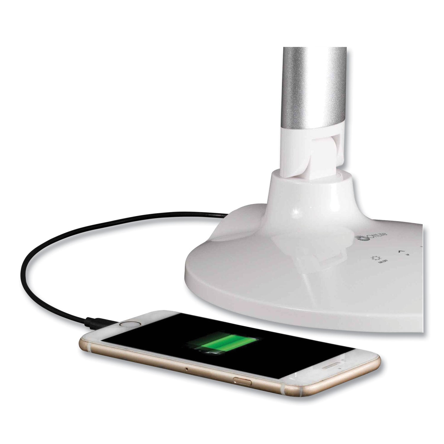 Wellness Series Command LED Desk Lamp with Voice Assistant, 17.75" to 29" High, Silver, Ships in 4-6 Business Days